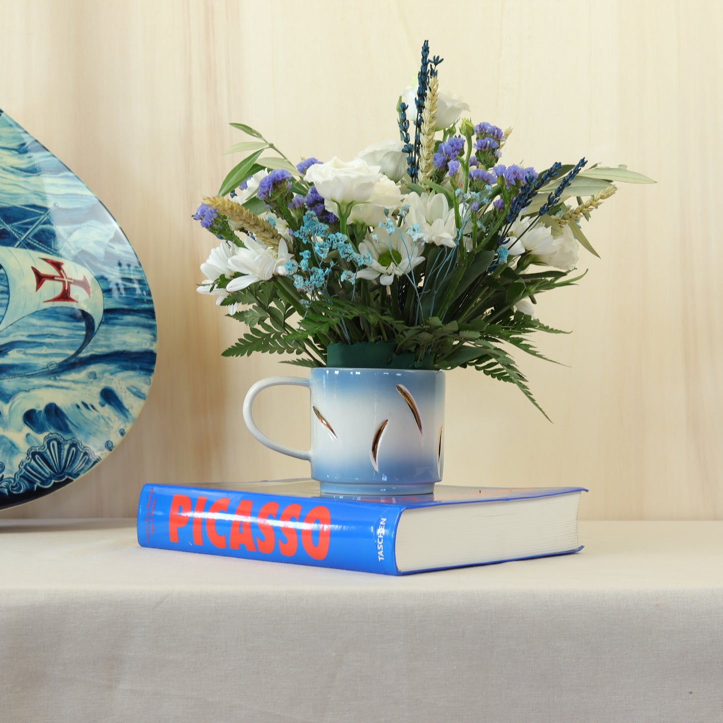 taza flores 665