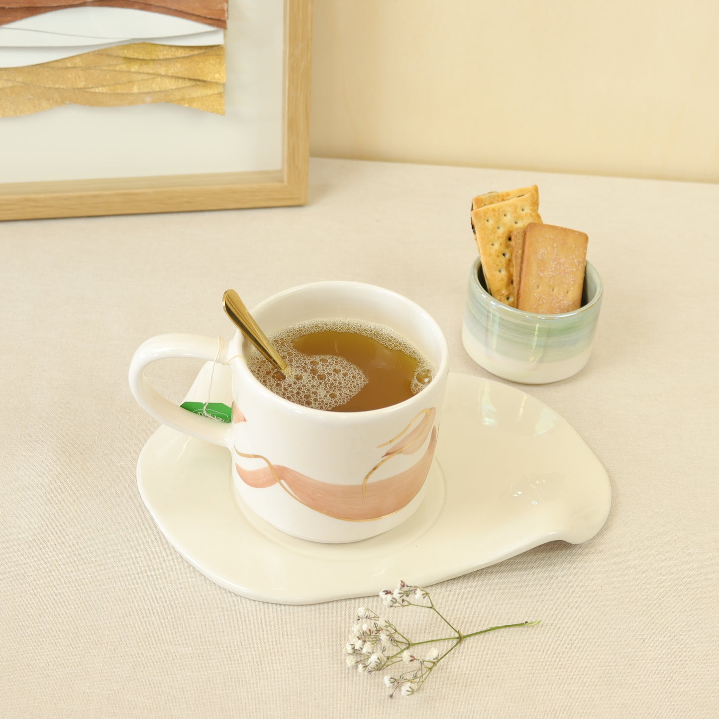 taza marrón 498
