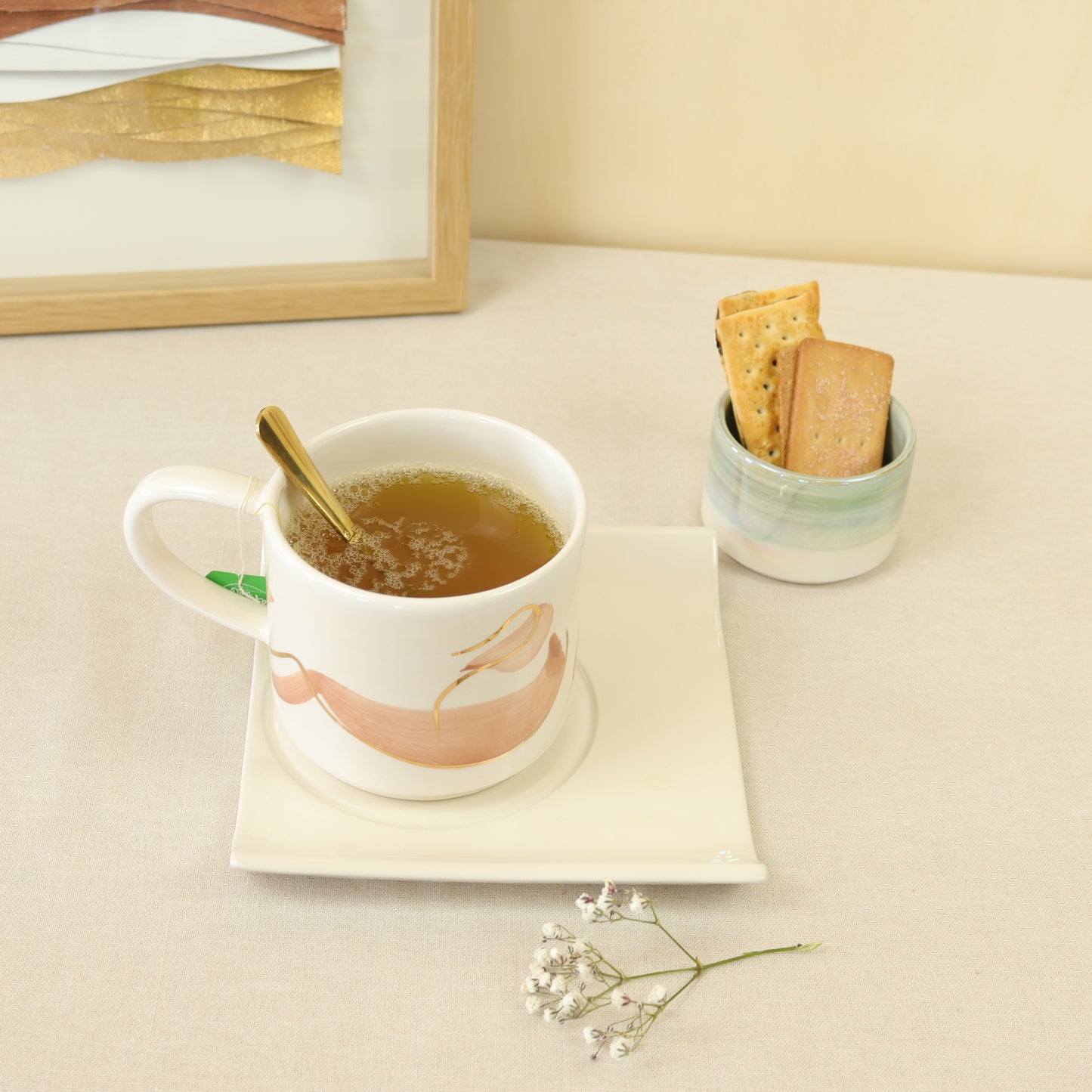 taza marrón 498