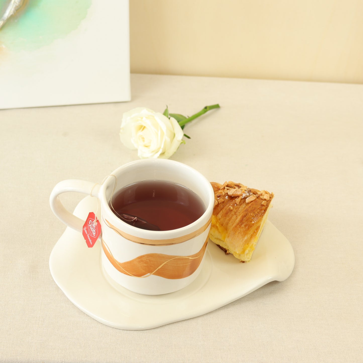 taza marrón 440