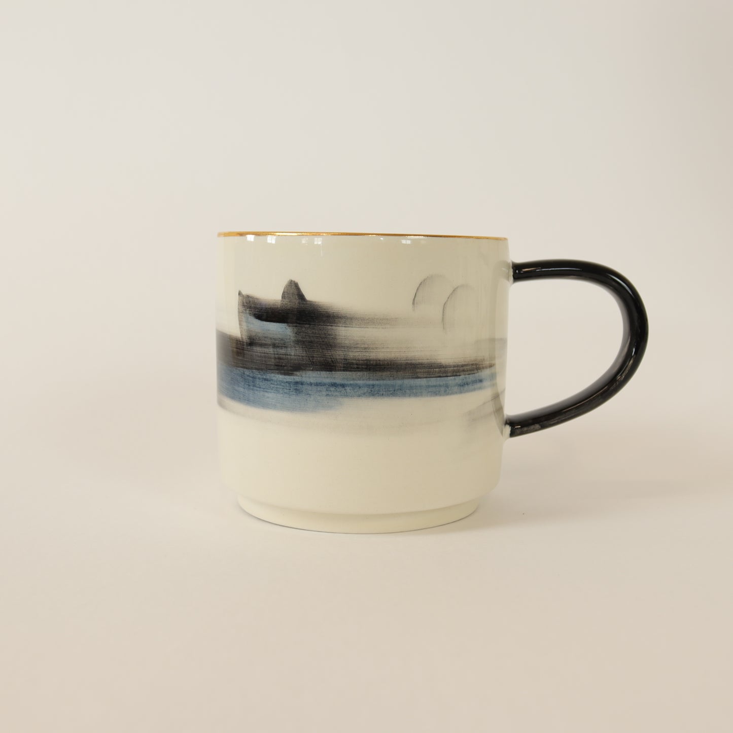 taza abstracta negra 397