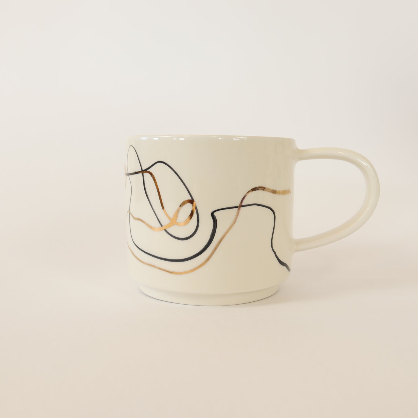 caneca abstrato preto 296