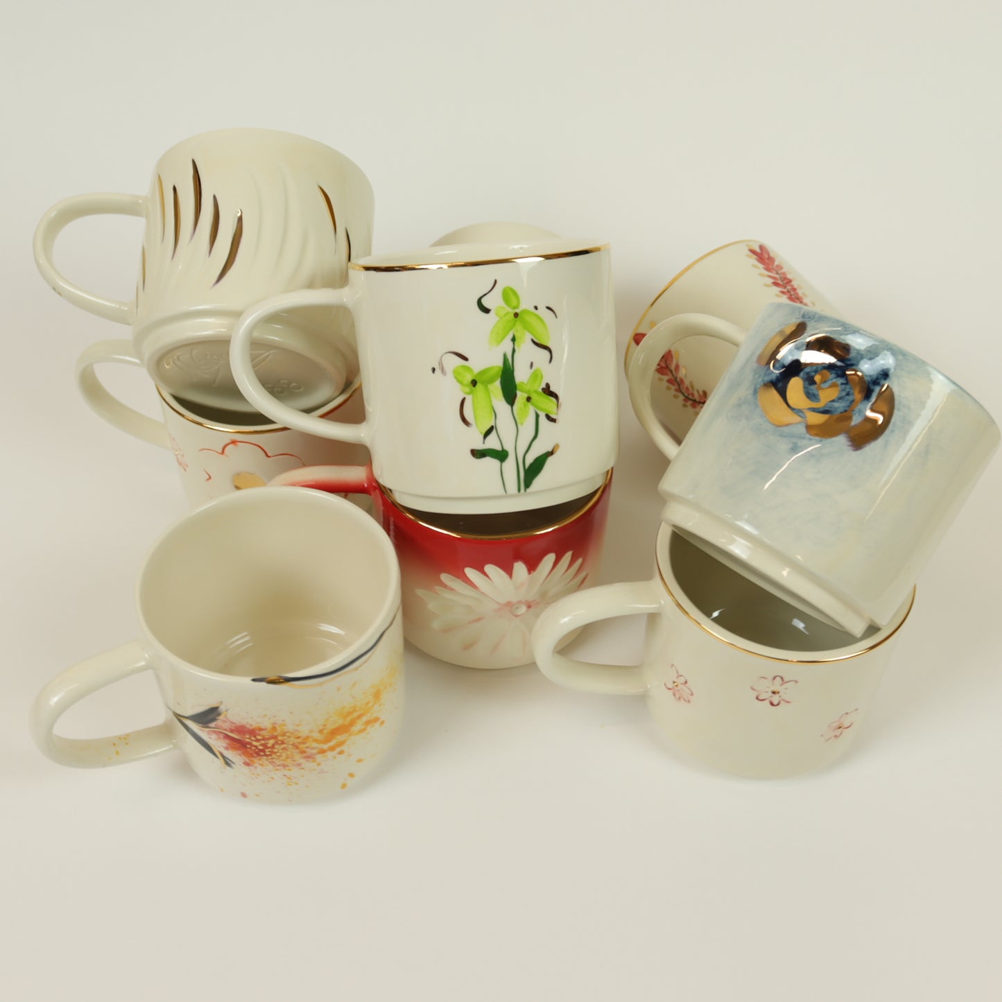 caneca flores 460