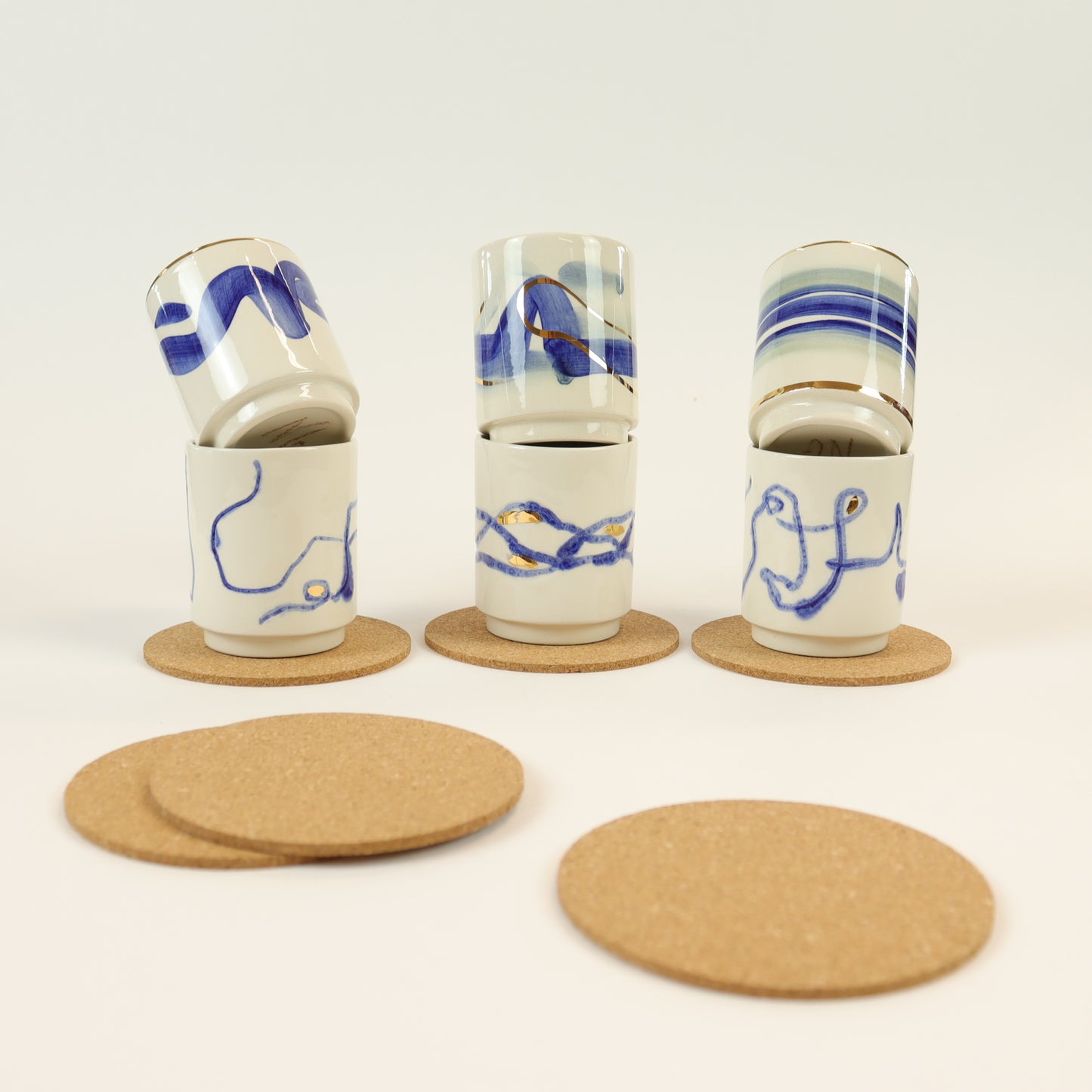 Juego de 6 tazas de café C025