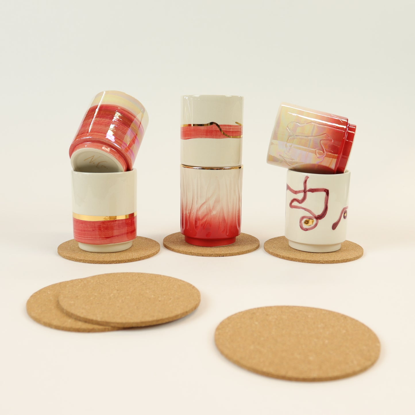 Juego de 6 tazas de café C043