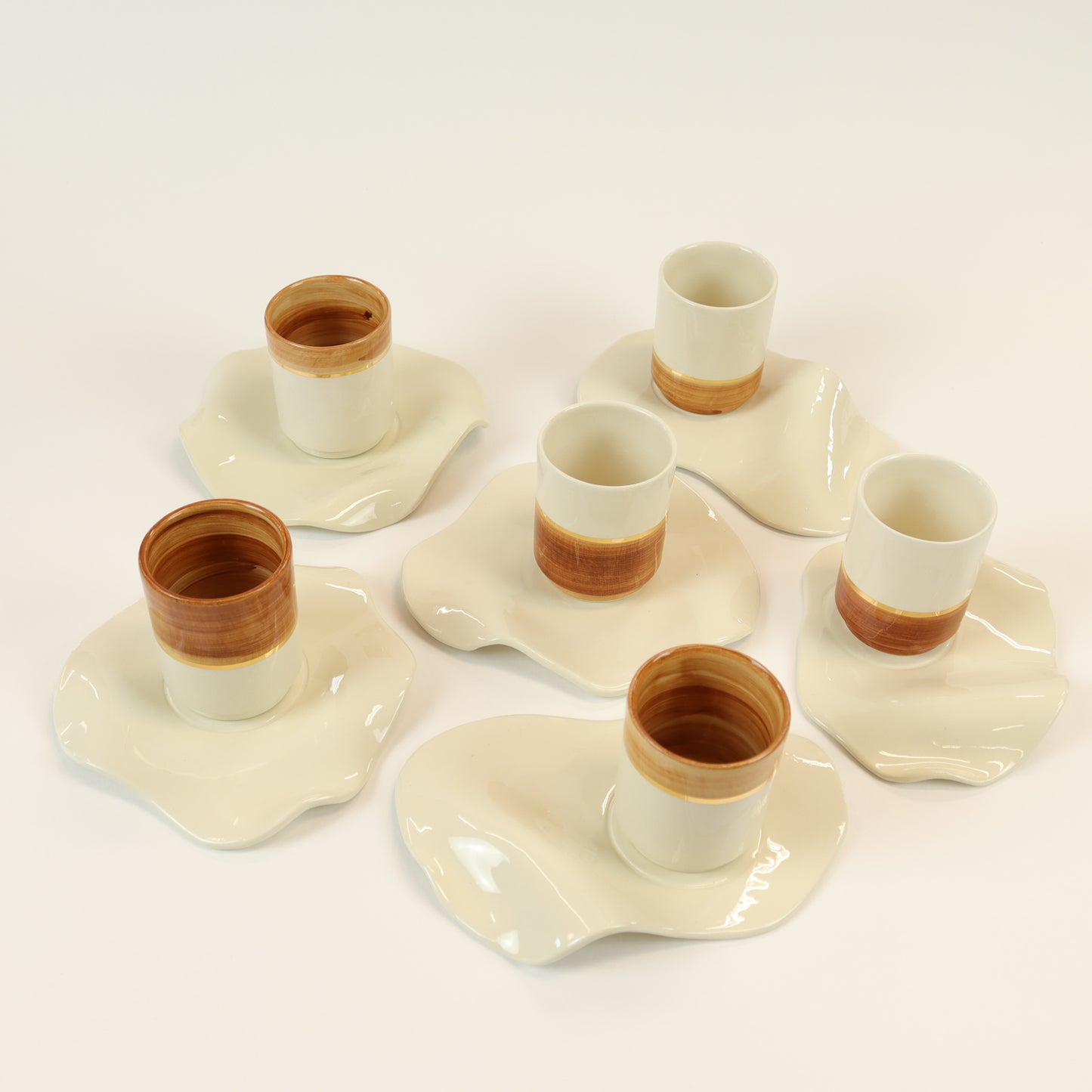 Juego de 6 tazas de café C001