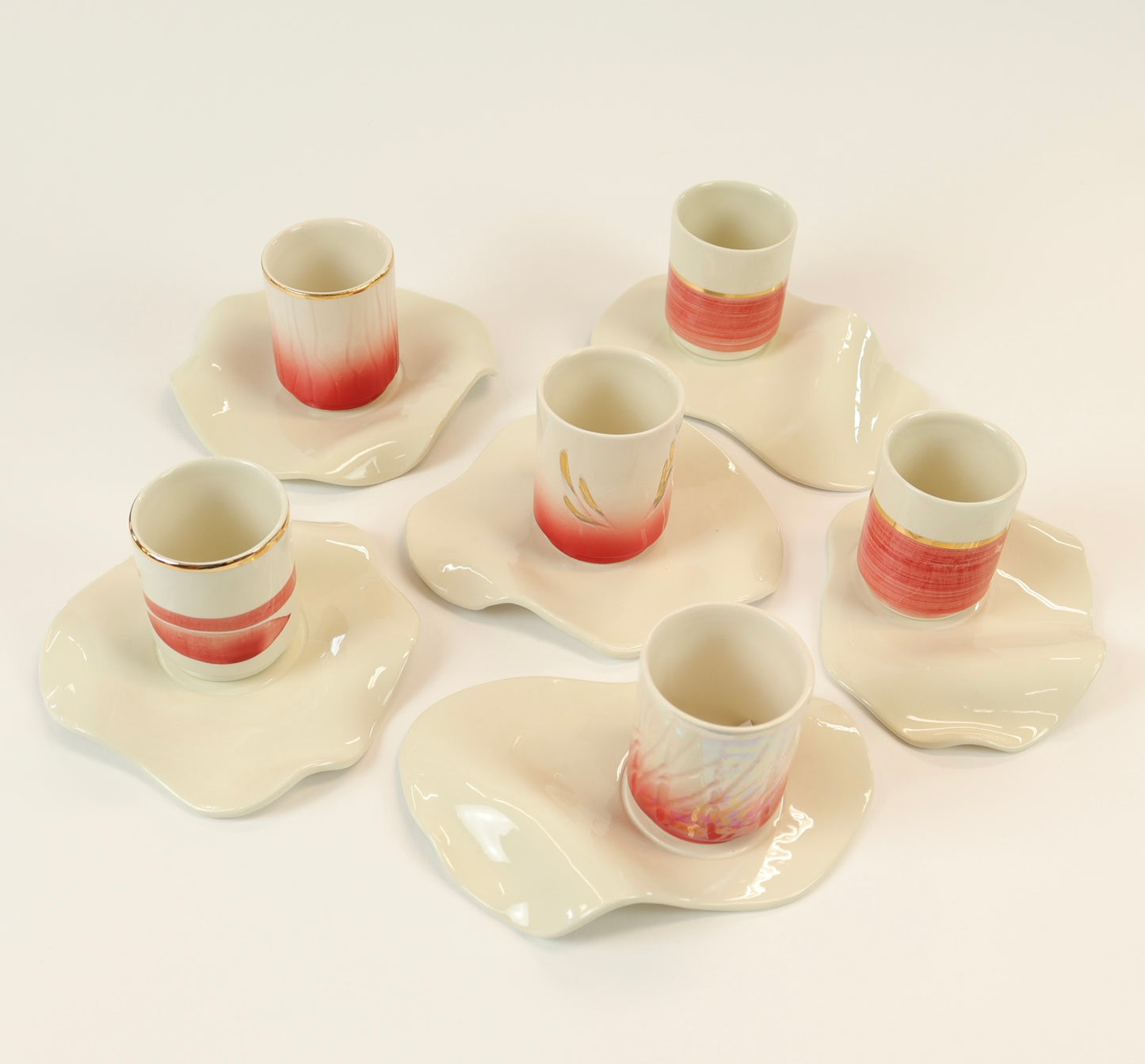 Juego de 6 tazas de café C017