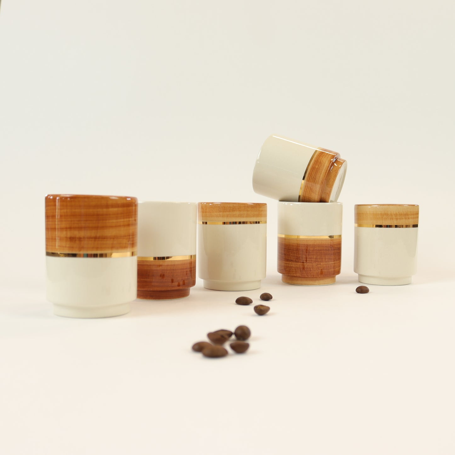 Juego de 6 tazas de café C001
