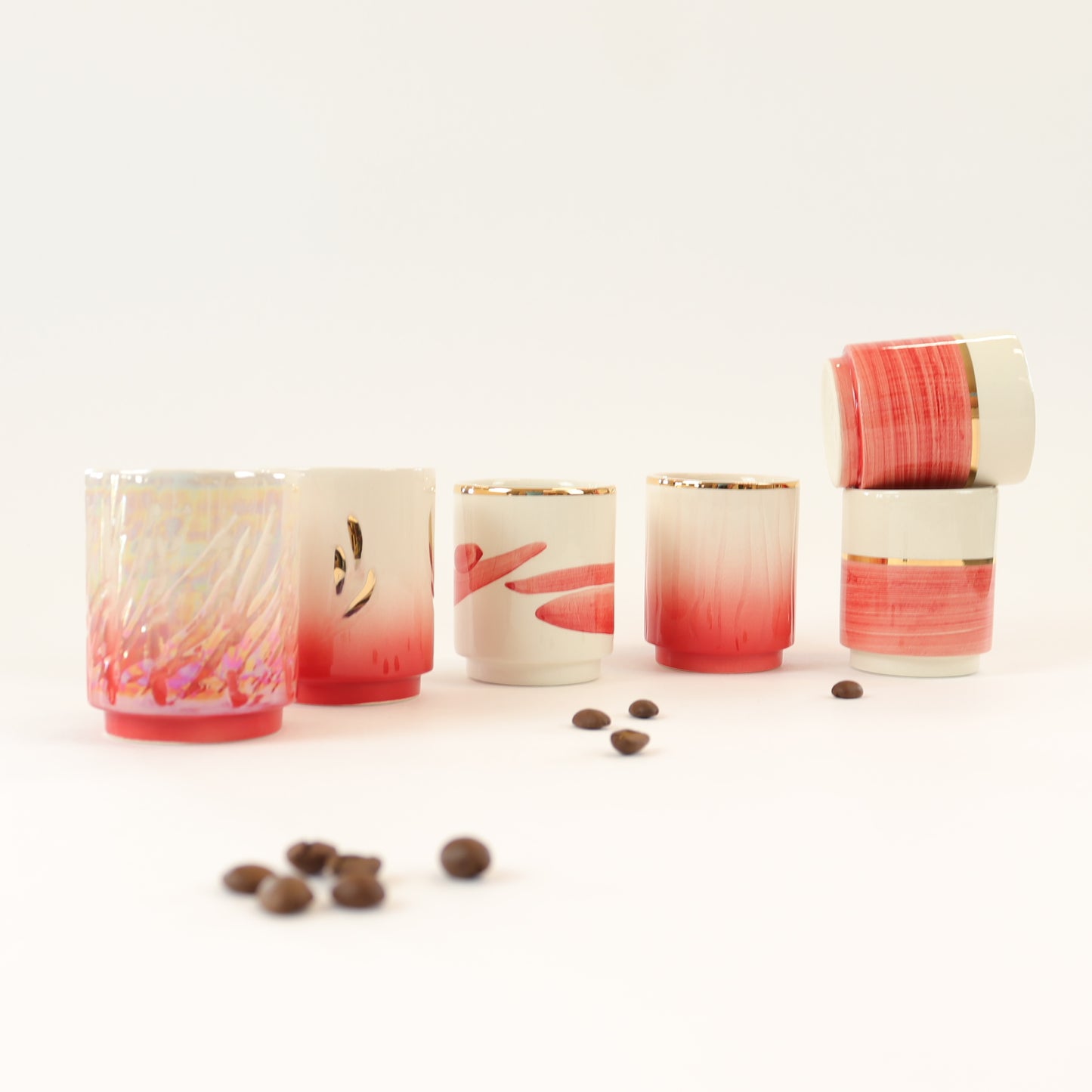 Juego de 6 tazas de café C017