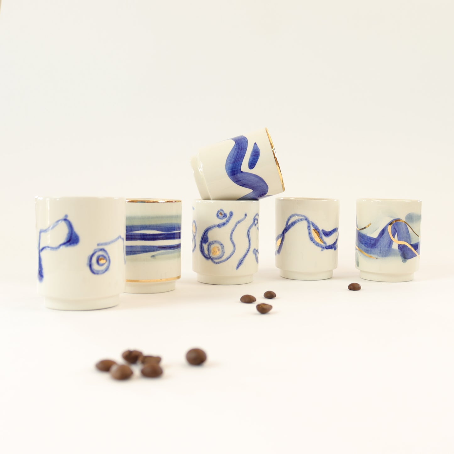 Juego de 6 tazas de café C025