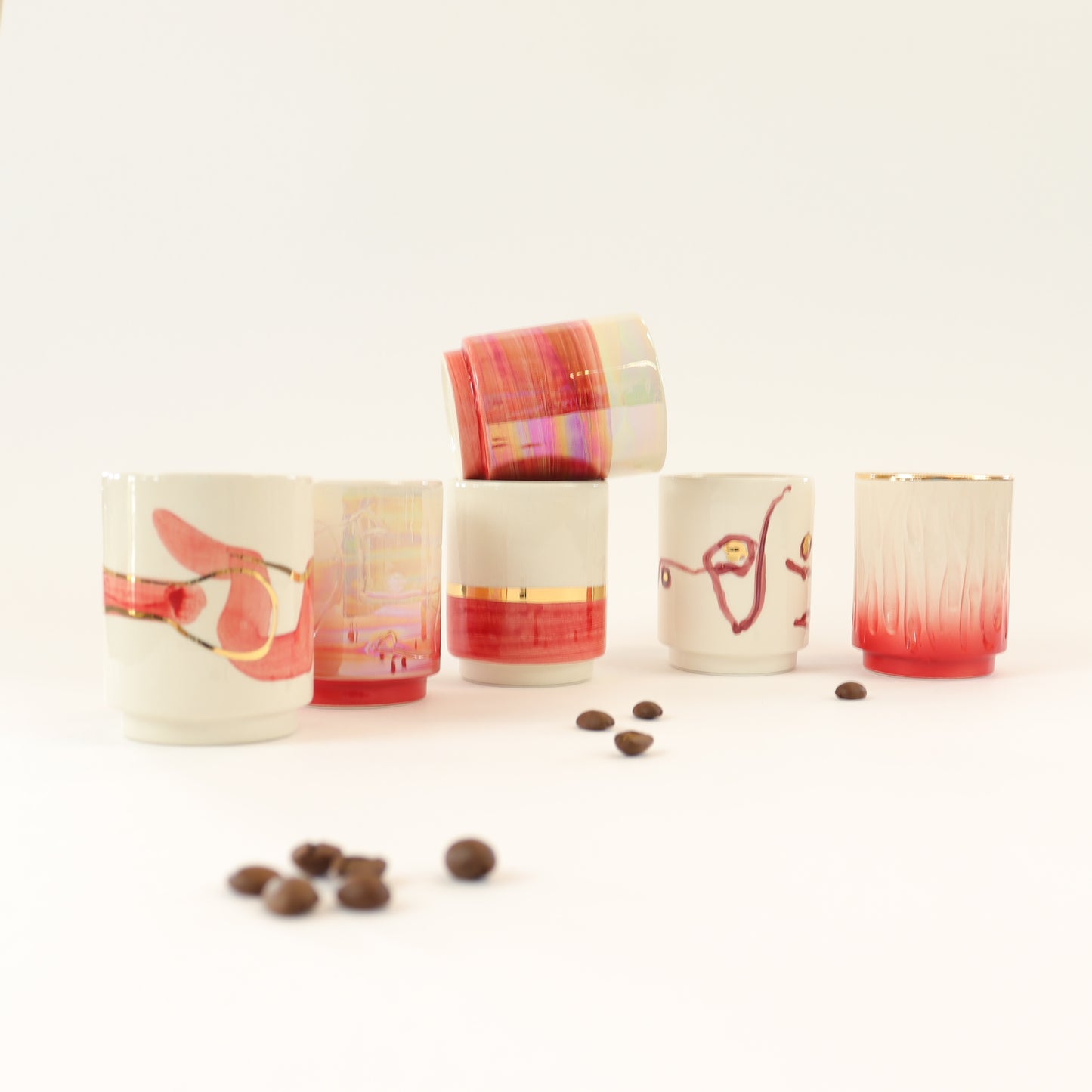 Juego de 6 tazas de café C043