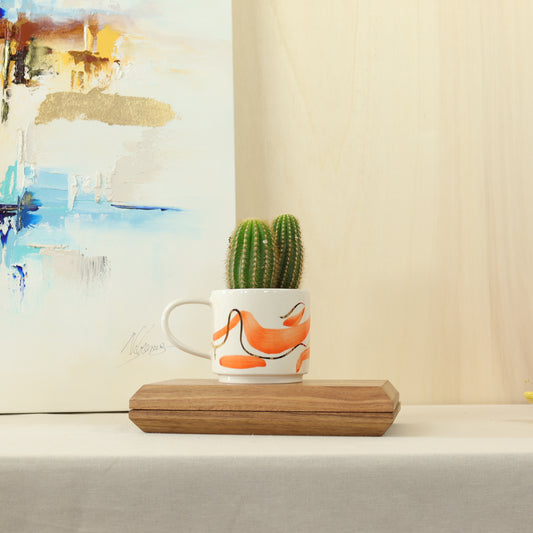 taza naranja 629