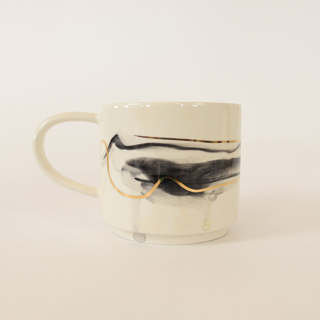 caneca abstrato preto 364